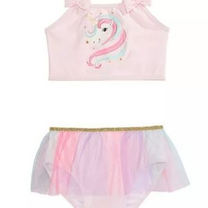 Girls Unicorn Tutu Tankini 2T